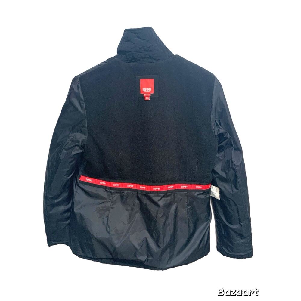 Esprit Women Quilted Lightweight Jacket Black Sz M - Picture 5 of 7